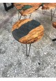 Antique Brass End Table Divided by Mako River | 75 cm diameter