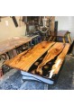 Fire Bush Dining Table with Black River