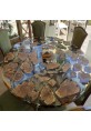 Tan Archipelago Dinner Table on Translucent Epoxy Base