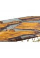 Firebush Archipelago Coffee Table with Cascade Water Surroundings