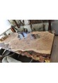 Sandalwood Dining Table with Epoxy Art