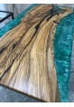 Barley Corn Dining Table with Pelorous Epoxy Waters