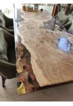 Sandalwood Dining Table with Epoxy Art